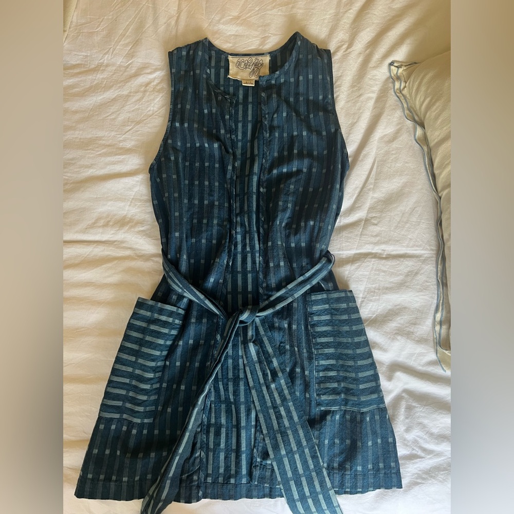 Ace & Jig Blue Striped Sleeveless Top